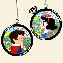 Load image into Gallery viewer, Custom Couple Suncatcher Ornament - Personalized Christmas Gift Suncatcher PopCulturePrints