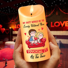 Load image into Gallery viewer, Personalized Funny LED Candle for Couples - Touching All The Time Led Candle PopCulturePrints