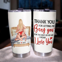 Load image into Gallery viewer, Personalized Couple Tumbler - A Unique Love Gift Tumbler Cup PopCulturePrints