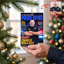 Load image into Gallery viewer, “Real Hero On and Off the Clock” - Police Officer Christmas Ornament - Personalized Gift for Law Enforcement Enthusiasts Ornament PopCulturePrints