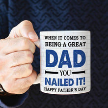 Load image into Gallery viewer, Super Dad Personalized Mug - Custom Father's Day Gift Coffee Mug PopCulturePrints