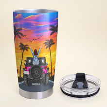 Load image into Gallery viewer, Personalized Travel Together Tumbler - Custom Name Adventure Mug Tumbler Cup PopCulturePrints
