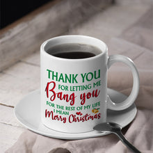 Load image into Gallery viewer, Personalized Merry Christmas Mug for Couples - Perfect Holiday Gift - Valentine’s Day Gifts Coffee Mug PopCulturePrints