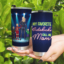 Load image into Gallery viewer, Personalized Super Mom and Kids Tumbler Tumbler Cup PopCulturePrints