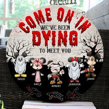 Load image into Gallery viewer, Halloween Personalized Wooden Sign - Spooky Family Gift Wood Sign PopCulturePrints