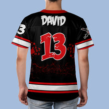Load image into Gallery viewer, Custom Horror Film Lover Halloween Jersey Shirt AOP Products PopCulturePrints