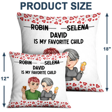 Load image into Gallery viewer, From My Favorite Child - Personalized Pillow for Mom and Grandma Pillow PopCulturePrints