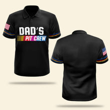 Load image into Gallery viewer, Custom Dad's Pit Crew Polo Shirt – Perfect Father's Day Gift Polo Shirts PopCulturePrints