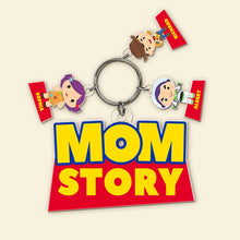 Load image into Gallery viewer, "Mommy's Story" - Personalized Keychain Gift for Mom, Grandma, and Loved Ones Keychains PopCulturePrints