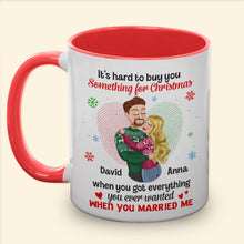 Load image into Gallery viewer, Personalized Romantic Christmas Mug for Couples - Unique Holiday Gift - Valentine's Day Gifts Coffee Mug PopCulturePrints