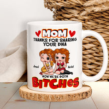 Load image into Gallery viewer, Personalized Mom Coffee Mug - Thanks for Sharing Your DNA Coffee Mug PopCulturePrints