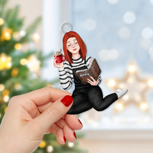 Load image into Gallery viewer, Customizable Christmas Ornament for Book Lovers Ornament PopCulturePrints