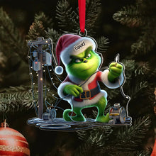 Load image into Gallery viewer, Personalized Lineman Christmas Ornament with Custom Name Ornament PopCulturePrints