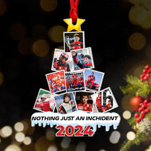 Load image into Gallery viewer, Personalized Racing Fan Christmas Ornament - Custom Photo Tree, Nothing Just An Incident 2024 Ornament PopCulturePrints