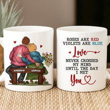 Load image into Gallery viewer, Personalized Couple Coffee Mug - Roses Are Red, Violets Are Blue Coffee Mug PopCulturePrints