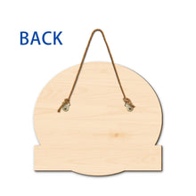 Load image into Gallery viewer, "No Need To Knock" - Personalized Custom Shaped Wood Sign for Pet Lovers Wood Shaped Sign PopCulturePrints