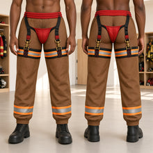 Load image into Gallery viewer, “Stay Hot, Look Cool!” - Funny Firefighter Sweatpants - Personalized Gift for Firefighters, Friends, and Family