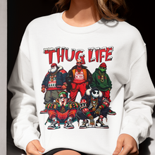 Load image into Gallery viewer, Santa's Thug Life Movie Lovers Christmas Sweatshirt Shirts PopCulturePrints