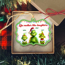 Load image into Gallery viewer, Personalized Grinch Family Christmas Ornament for Mom Ornament PopCulturePrints