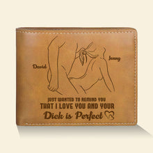 Load image into Gallery viewer, Personalized Couple PU Leather Wallet - I Love You Gift Leather Wallet PopCulturePrints
