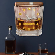 Load image into Gallery viewer, Time for Drinks: A Unique Drink Glass Acrylic Wall Clock - Personalized Gift for Drinking Lovers Hanging Wall Clock PopCulturePrints