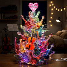 Load image into Gallery viewer, Sparkle Violin Pile Light Box - The Perfect Personalized Gift for Violinists & Music Lovers Light Box PopCulturePrints