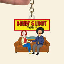 Load image into Gallery viewer, "Together Forever - Personalized Keychain for Couples" Keychains PopCulturePrints