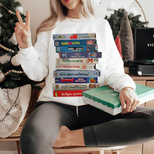 Load image into Gallery viewer, Festive Movie Lover's Christmas Sweatshirt Shirts PopCulturePrints