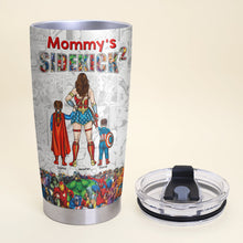 Load image into Gallery viewer, "Mommy's Sidekicks" - Personalized Tumbler for Strong & Supportive Moms - Gift for Mom, Grandma, and More! Tumbler Cup PopCulturePrints