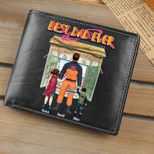 Load image into Gallery viewer, Personalized 'Best Dad Ever' Anime Themed Wallet Leather Wallet PopCulturePrints