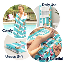 Load image into Gallery viewer, “The Ultimate Beach Fun!” - Custom Beach Towel for Moms, Aunts & Grandmas Beach Towel PopCulturePrints