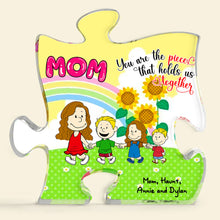 Load image into Gallery viewer, Personalized Acrylic Plaque for Mom with Kids Design Shaped Plaques PopCulturePrints