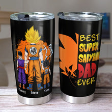 Load image into Gallery viewer, Best Super Saiyan Dad Ever - Personalized Tumbler Gift Tumbler Cup PopCulturePrints