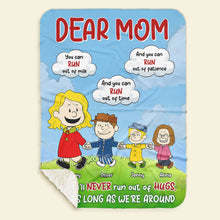 Load image into Gallery viewer, Personalized Warm Blanket for Moms - Dear Mom Gift Blanket PopCulturePrints