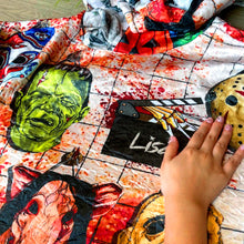 Load image into Gallery viewer, Horror Movie Icons Oversized Hoodie - Perfect Gift for Horror Enthusiasts AOP Products PopCulturePrints