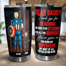 Load image into Gallery viewer, Personalized Father's Day Hero Tumbler Tumbler Cup PopCulturePrints