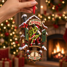Load image into Gallery viewer, It's Naughty O'Clock - Personalized Cheeky Lovers Christmas Ornament