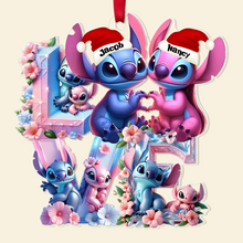 Load image into Gallery viewer, Personalized Couple Christmas Ornament - Unique Holiday Gift - Valentine's Day Gifts Ornament PopCulturePrints
