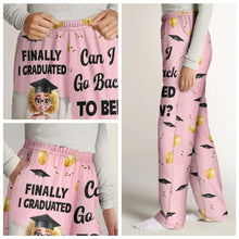 Load image into Gallery viewer, Finally I Graduated, Can I Go Back To Bed Now? - Personalized Sweatpants - Perfect Gift for Moms and Grandmas Sweatpants PopCulturePrints