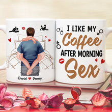 Load image into Gallery viewer, Personalized Couple Coffee Mug - I Like My Coffee After Morning Moments Coffee Mug PopCulturePrints