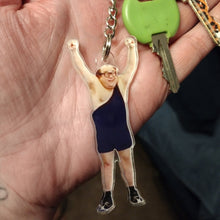 Load image into Gallery viewer, Funny Meme Character Keychain - Red Shirt Keychains PopCulturePrints