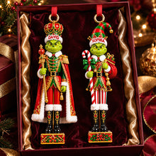 Load image into Gallery viewer, “Spread Christmas Cheer with Personalized Whimsical Grinch Ornaments” - Acrylic Ornament for Everyone