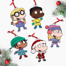 Load image into Gallery viewer, Personalized Kids Cartoon Christmas Ornament - Custom Name Gift Ornament PopCulturePrints