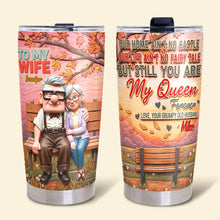 Load image into Gallery viewer, You're My Queen Forever Tumbler - Personalized Gift for Your Wife Tumbler Cup PopCulturePrints