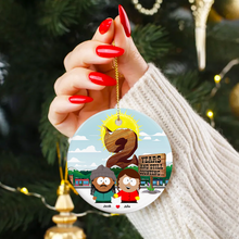 Load image into Gallery viewer, Custom 2nd Anniversary Valentine's Day Gifts Christmas Ornament for Couples Ornament PopCulturePrints