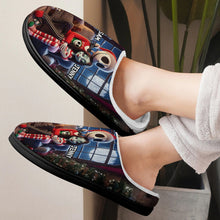 Load image into Gallery viewer, Custom Couple Christmas Slippers | Personalized Festive Comfort | Valentine's Day Gifts Shoes PopCulturePrints