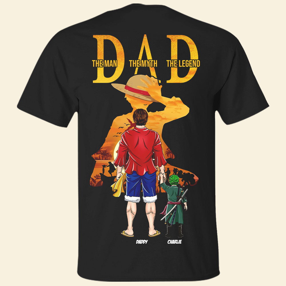 The Man, The Myth, The Legend - Best Pirate Dad Shirt - Personalized Gift for Dad, Grandpa, and Father Figures Shirts PopCulturePrints