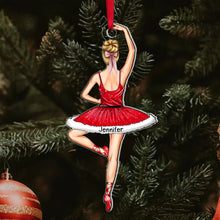 Load image into Gallery viewer, Custom Ballet Dancer Christmas Ornament Ornament PopCulturePrints