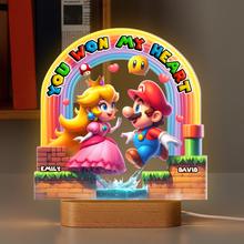 Load image into Gallery viewer, You Won My Heart - Cute Game Couple LED Light - Personalized Gifts for Couples Led Night Light PopCulturePrints