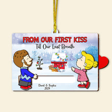 Load image into Gallery viewer, Custom Christmas Ornament for Couples - Personalized Valentine's Day Gifts Ornament PopCulturePrints
